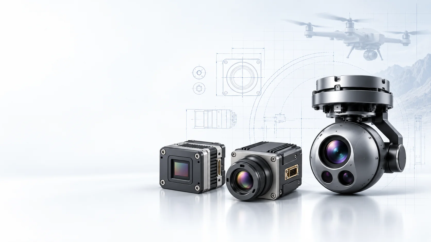 Thermal core, camera and EO/IR payload engineering visualization